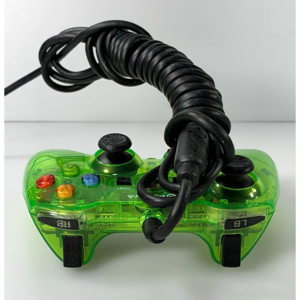 Xbox PowerA #105660-FR Mini Transparent Green Wired Controller Tested
